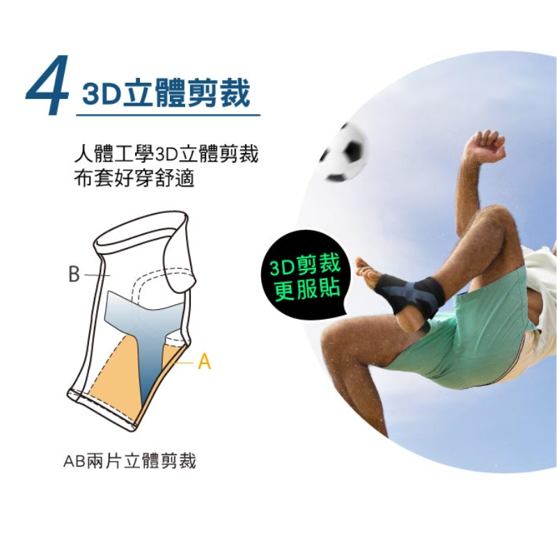超肌感貼紮護踝-1只(CT-N12511), , large