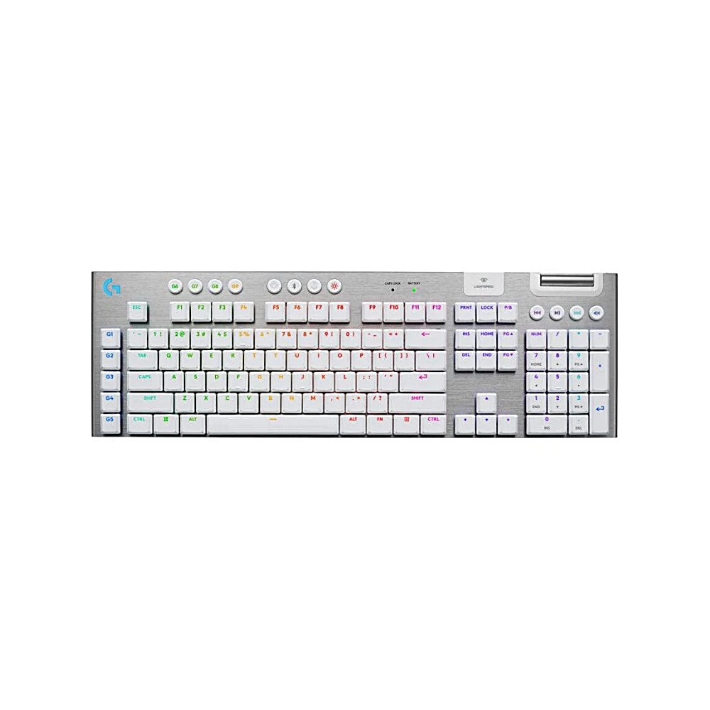 【 Logitech 羅技 】G915 X 白色 觸感軸 無線 RGB 機械式 遊戲鍵盤, , large