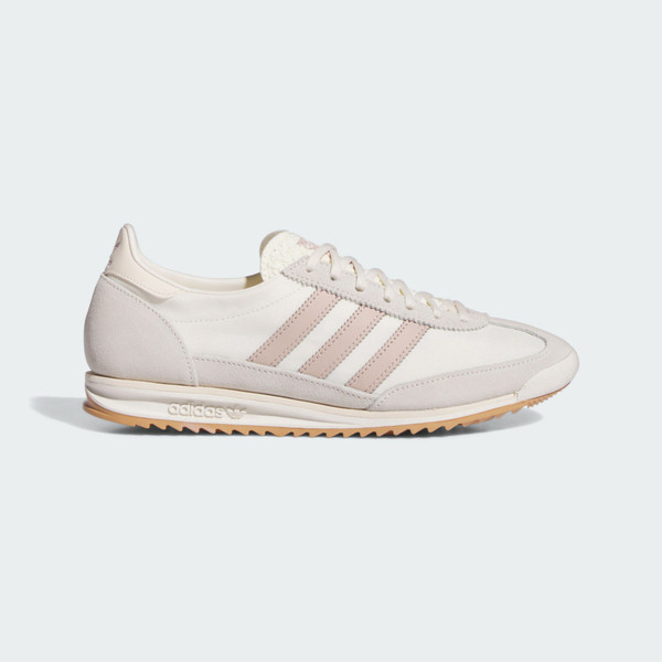 Kixpress-Adidas SL 72 OG W 女 休閒鞋 運動 復古 三葉草 麂皮 尼龍 拼接 米白 淡粉 [JH7394], , large