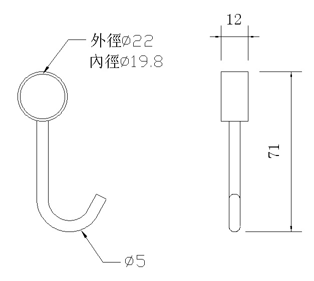 Casing hook, , large