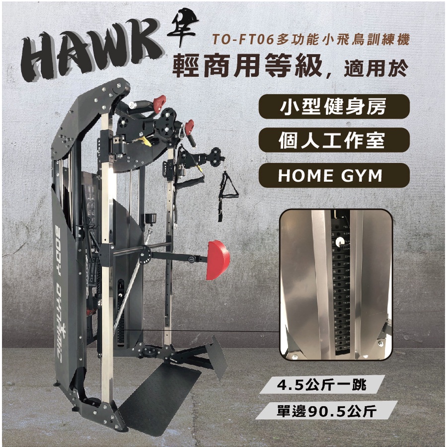 【德旺健身器材】 TO-FT06 多功能小飛鳥訓練機, , large