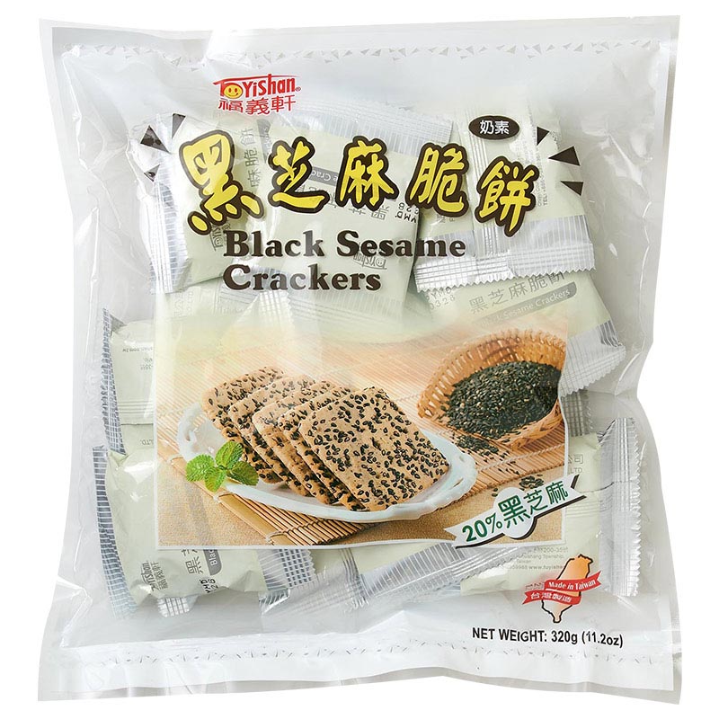 台旺-福義軒黑芝麻脆餅320g-專櫃, , large