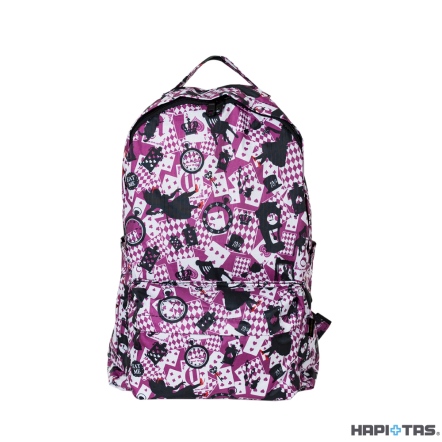 【HAPI+TAS】HAP0112 新型摺疊手提後背包-新版粉色愛麗絲, , large
