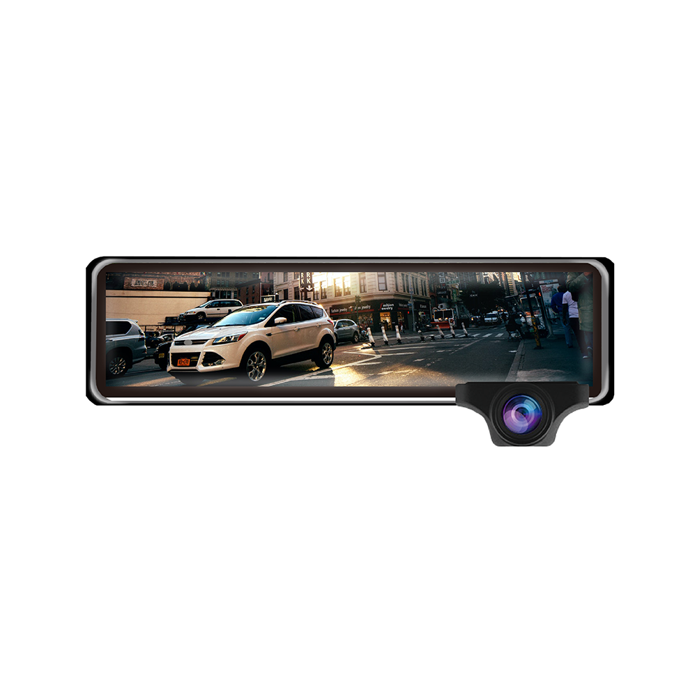 【MOIN車電】MX537D 雙SONY WIFI HDR前4K/後2K GPS聲控全屏AI電子觸控式後照鏡行車記錄器 (贈64G), , large