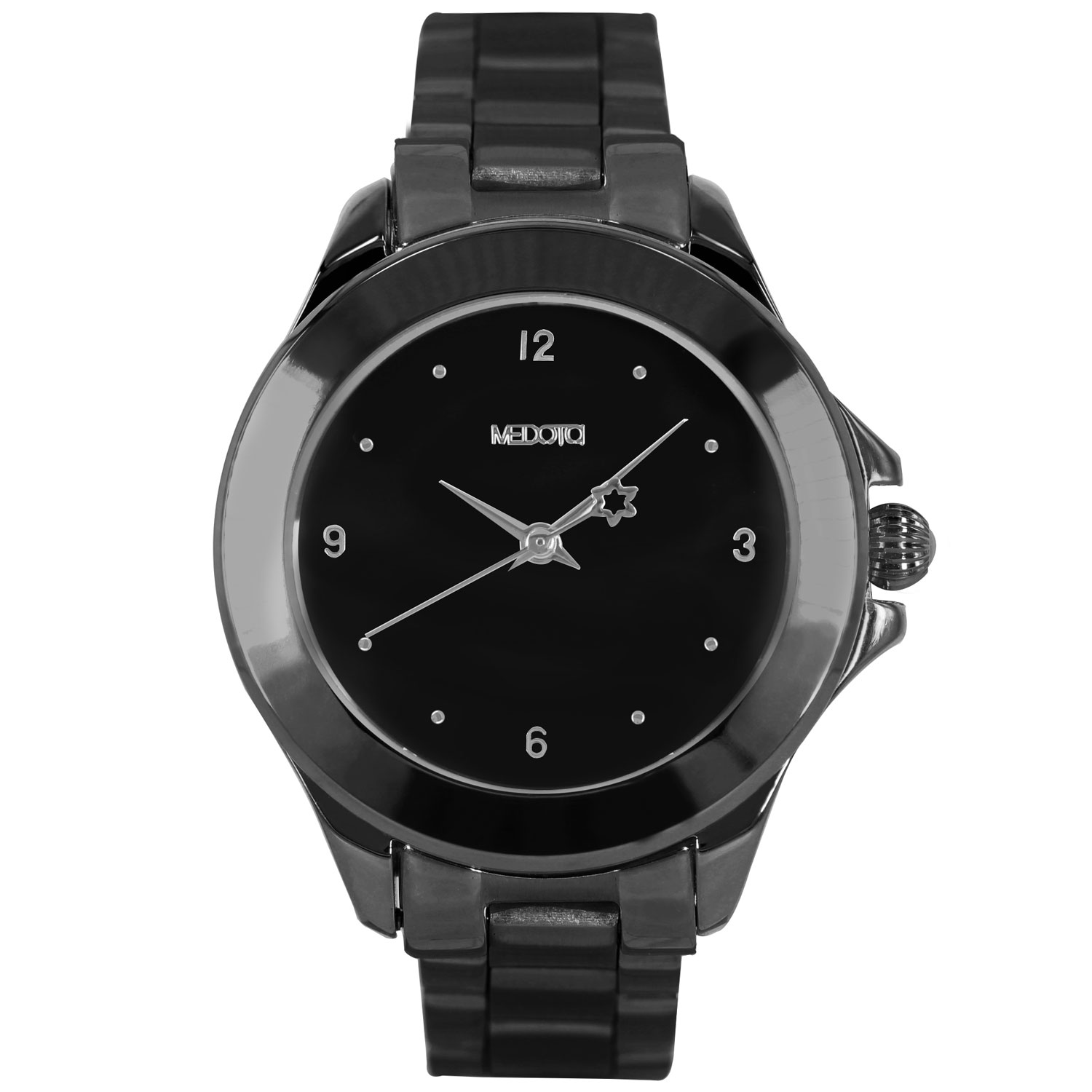[MEDOTA] DAISY minimalist ladies watch-Silver&Black / DS-9803, , large