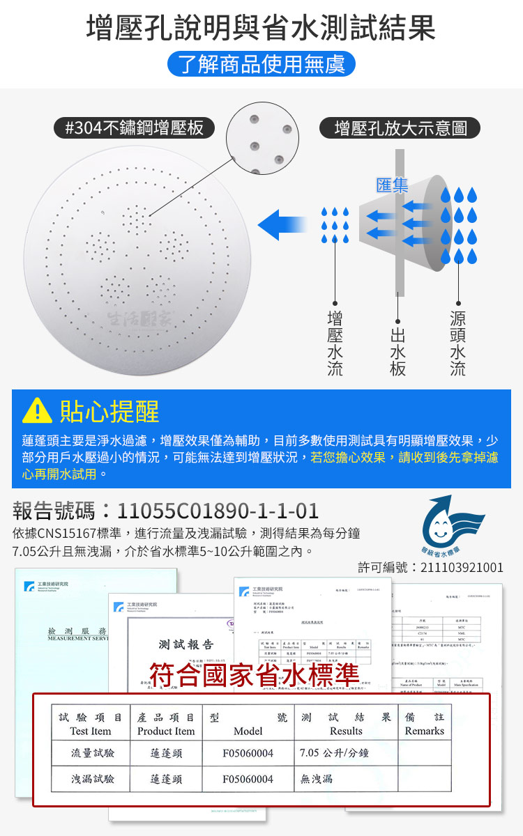 生活采家︱ 調節水流增壓過濾花灑蓮蓬頭【二款可選】台灣專利 省水標章 除氯除重金屬鐵屑懸浮物, , large