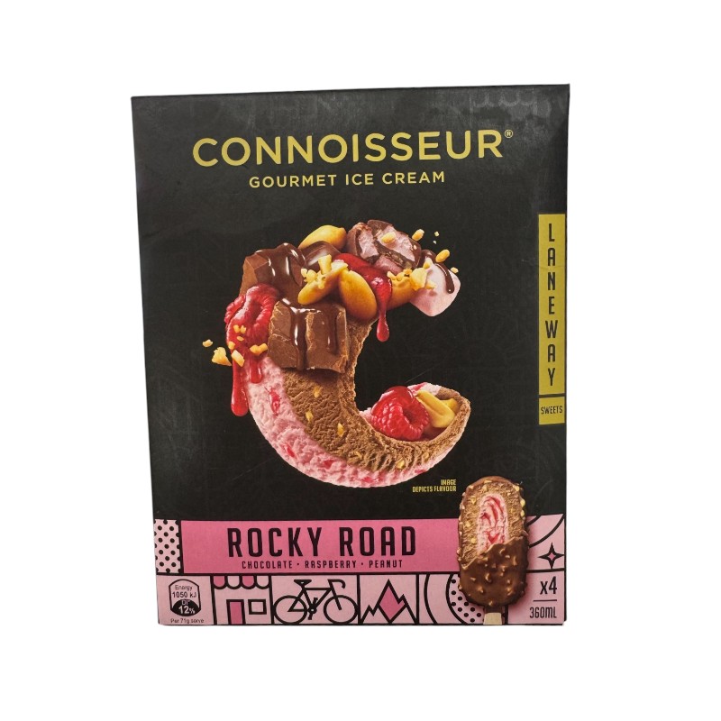 Connoisseur Rocky Road Ice Cream, , large