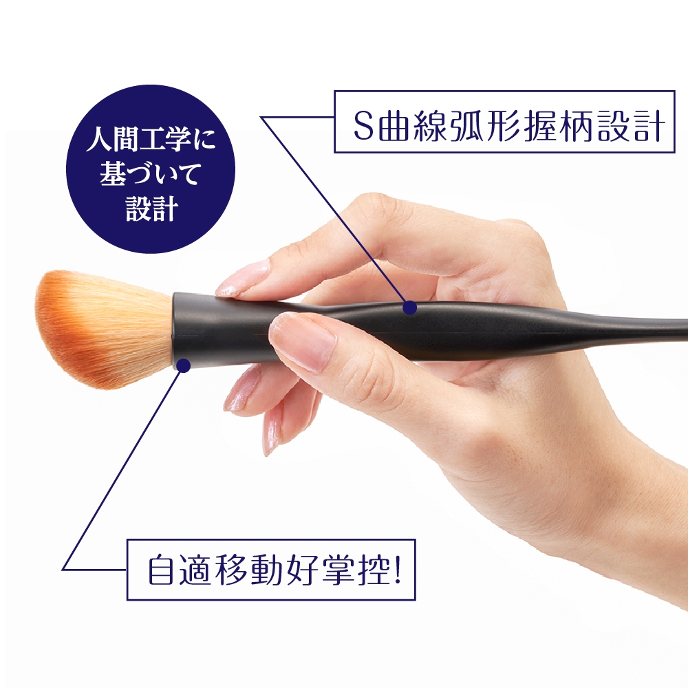 【千康嚴選】ROSY ROSA 三角握柄多用途底妝刷, , large