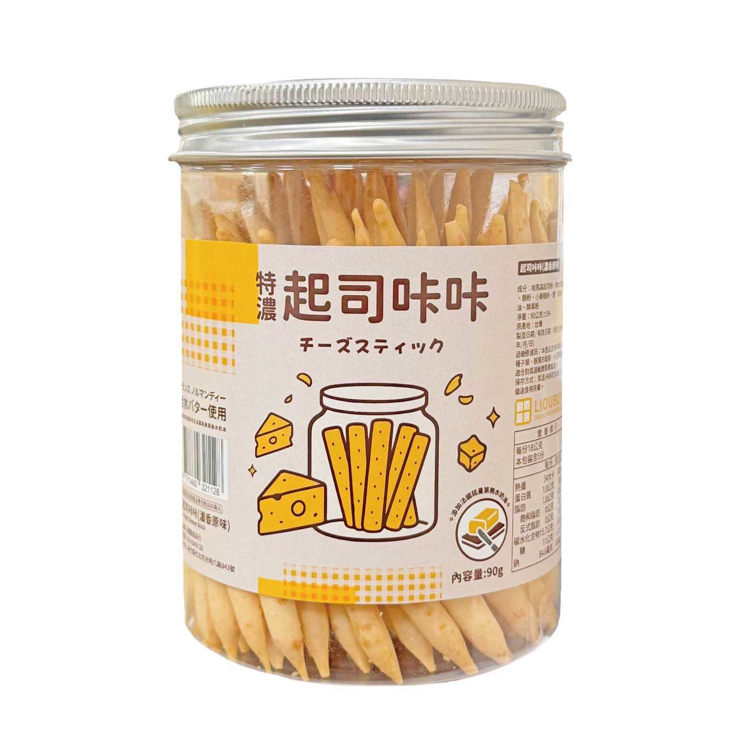 【劉霸】起司咔咔｜特濃起司棒 (原味/可可/黑椒/香蒜) 各3箱, , large