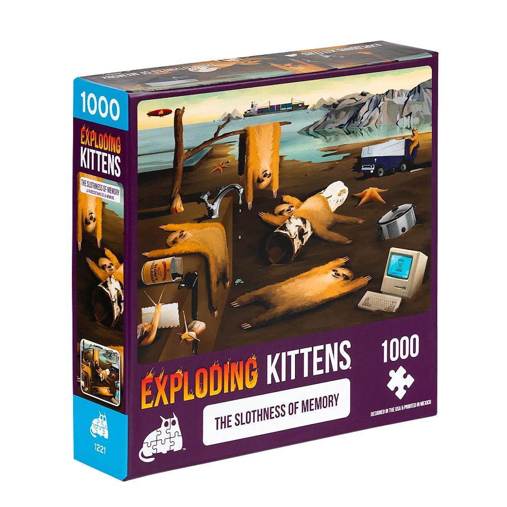 【Asmodee】爆炸貓 1000片拼圖：記憶的懶散 英文版｜Exploding Kittens Puzzle｜爆炸貓拼圖, , large