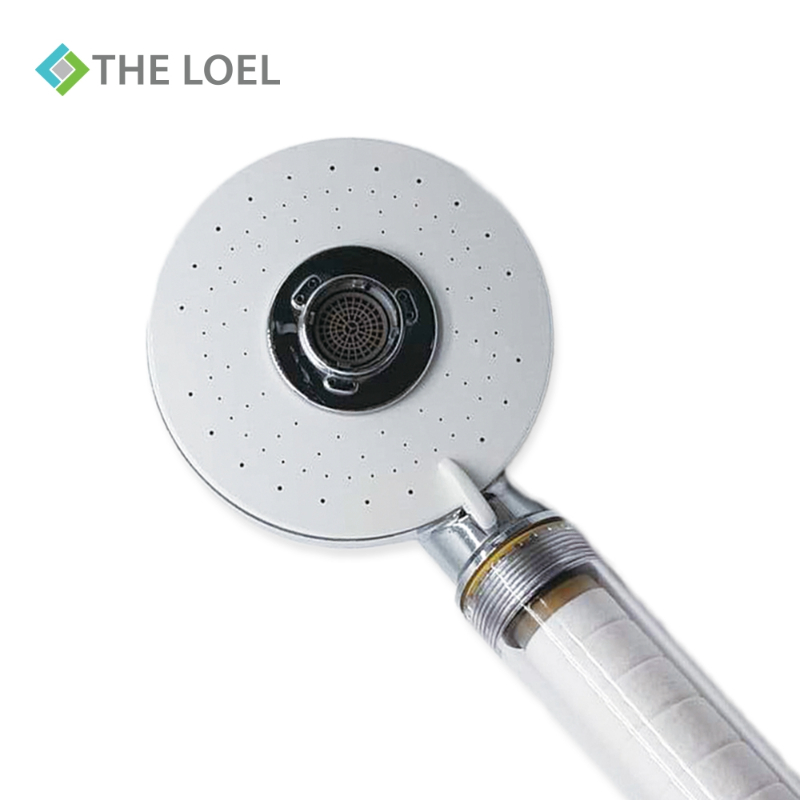 【THE LOEL】TLV-100 Plus Antibacterial Vitamin C Four-Mode Shower Head Filter (with Filter Cartridge 1) 👍99.9% Sterilization + Residual Chlorine Removal + Rust Filtering = Complete Solution in One Step, , large