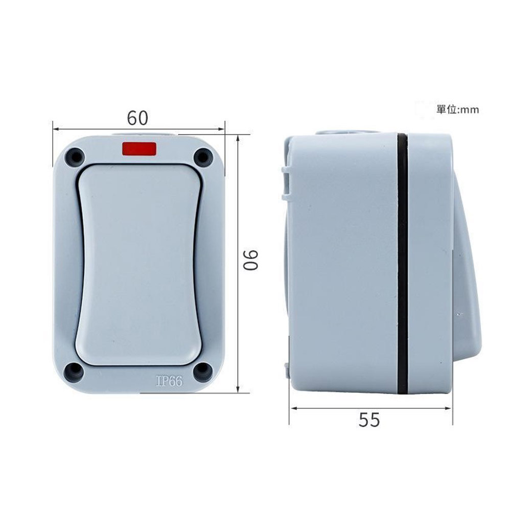 Waterproof switch with dual control, , large