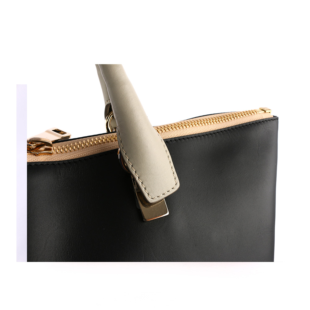 CHLOE' 提把 Baylee Small two-tone tote/黑/灰, , large