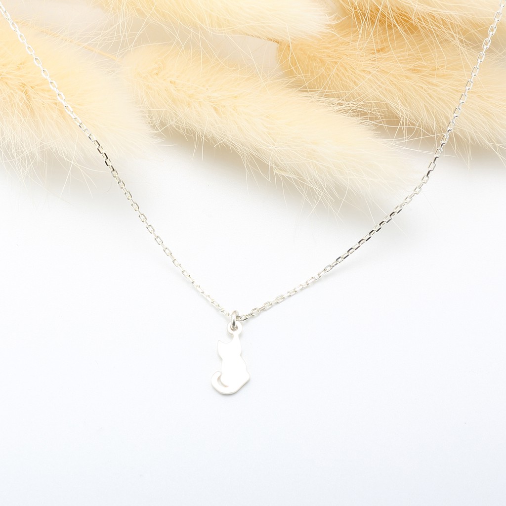 【Angel & Me】Lucky Cat Kitten Meow s925 sterling silver necklace birthday gift, , large