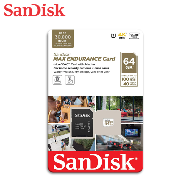 【SanDisk】MAX ENDURANCE 64G UHS-I V30 U3 microSDXC 記憶卡, , large