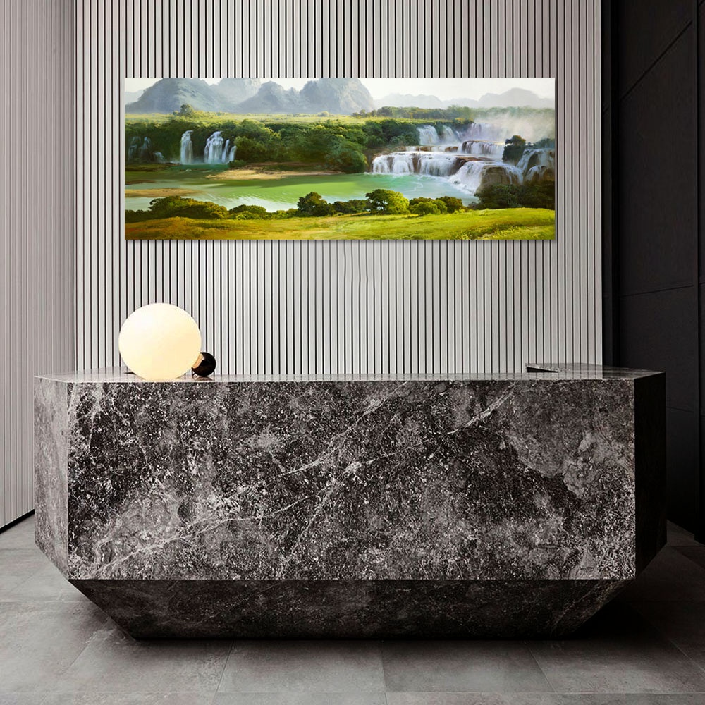 【御畫房】財源滾滾之二 國家一級畫師手繪油畫60&times;120cm(VF-41), , large