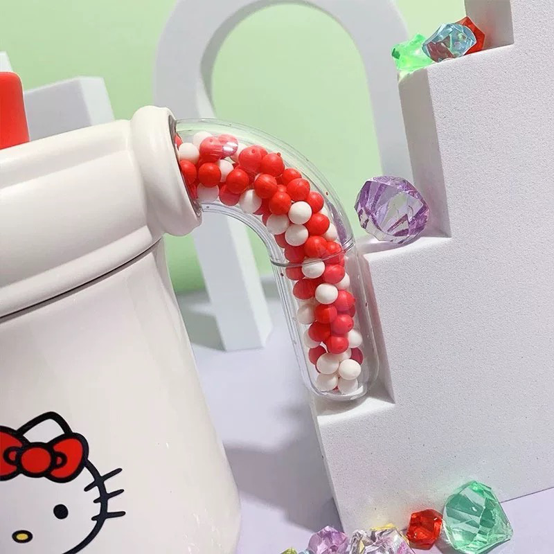 【hababy環安家居】杯具熊 Hello Kitty 奇趣把手保溫杯✨正版三麗鷗辦公室泡茶壺400ml, , large