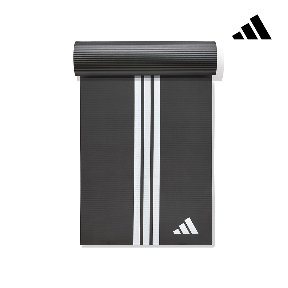 adidas 愛迪達 防滑訓練瑜珈墊-8mm (附贈背帶), , large