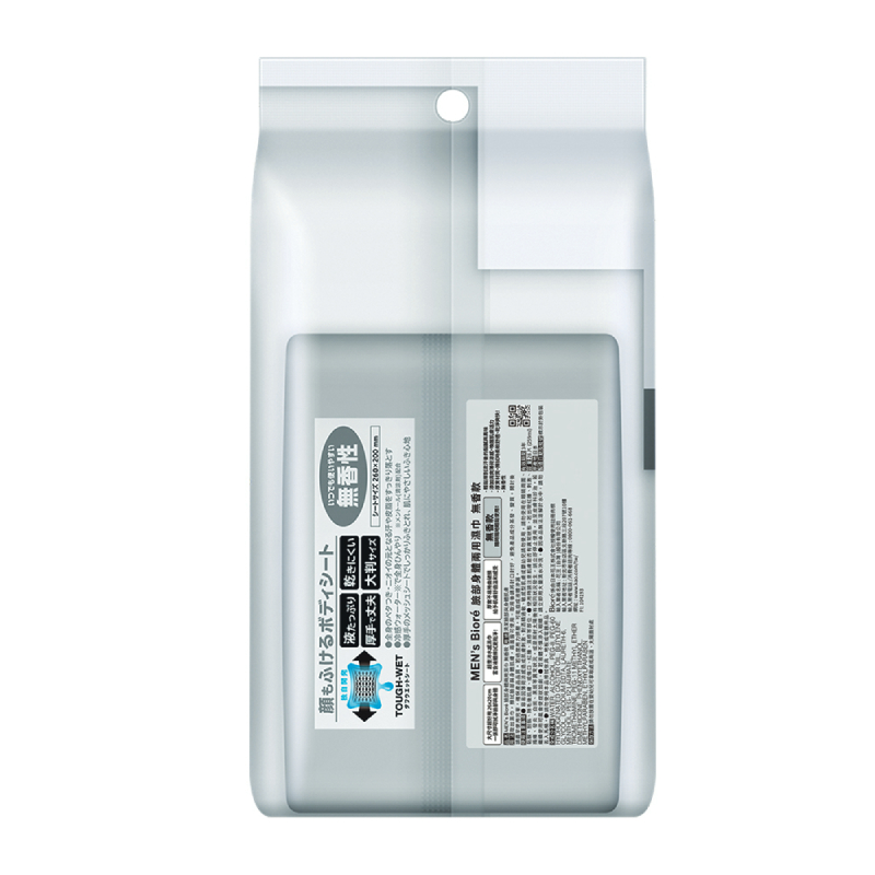 MENS BIORE FACEBODY SHEET UNSCENTED, , large