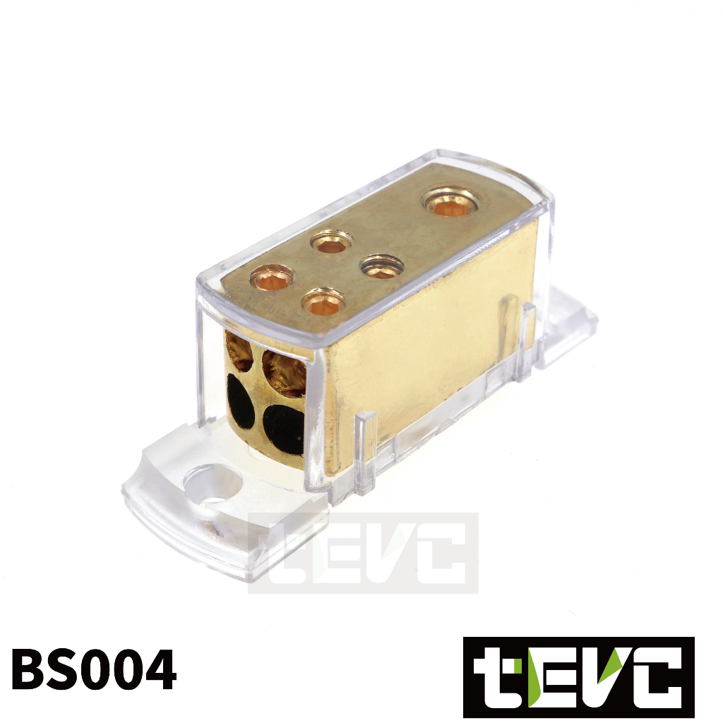《tevc》BS004 分線盒 一進四出 音響 改裝 接地盒 分線器 集線盒 理線盒 接線盒 汽車音響改裝, , large
