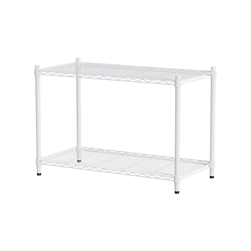 【Y HOUSE】90x45x60cm Lightweight Two-layer Iron Rack Iron Rack Shelf-Painted White, , large