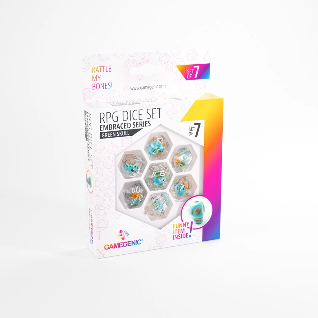 【Asmodee】琥珀系列 RPG骰子7入組Gamegenic EMBRACED SERIES - RPG DICE, , large