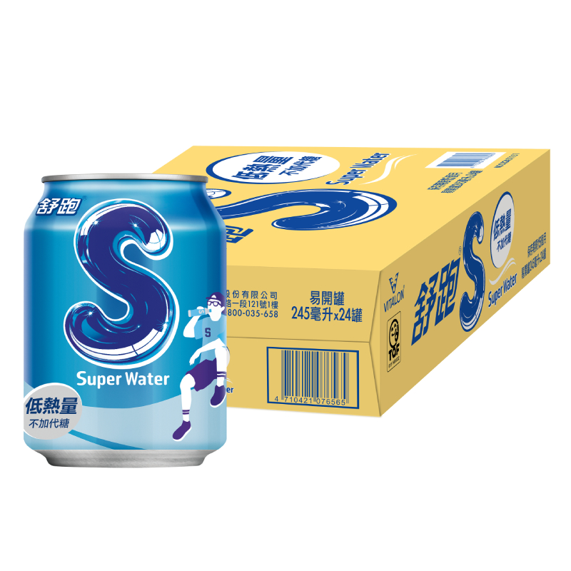 舒跑S運補飲料Can245ml, , large