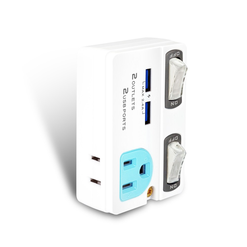 [寶旺旺]聖岡科技2USB+2節能分接插座TNT-863U, , large