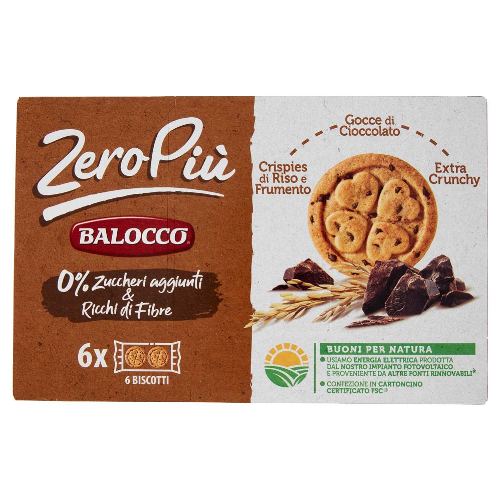 Balocco Zero系列餅乾-巧克力豆, , large