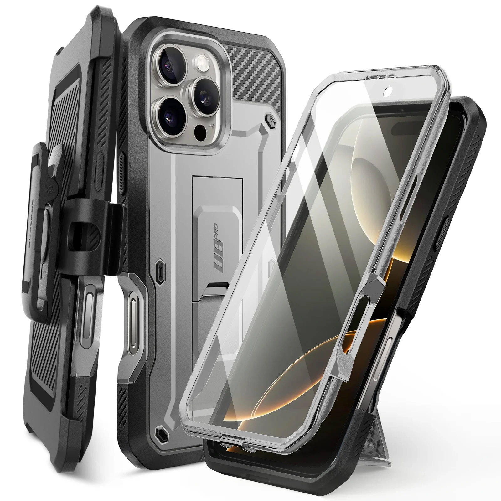 【SUPCASE】 iPhone 16 Pro UB Pro 全面防護支架軍規防摔殼, , large