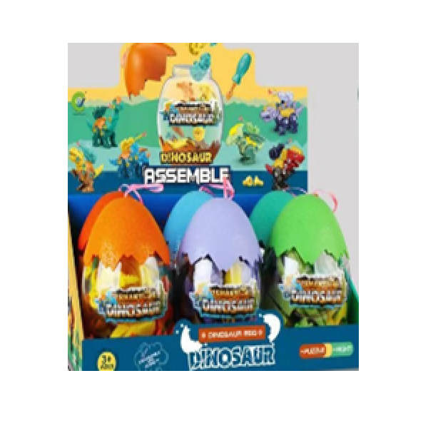 Eggshells assembled dinosaurs, , large
