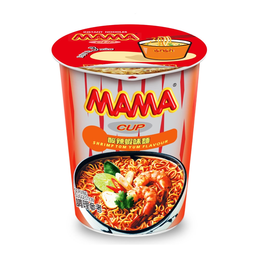 【德記洋行旗艦館】MAMA泰式酸辣蝦味麵x36杯(60g/杯), , large