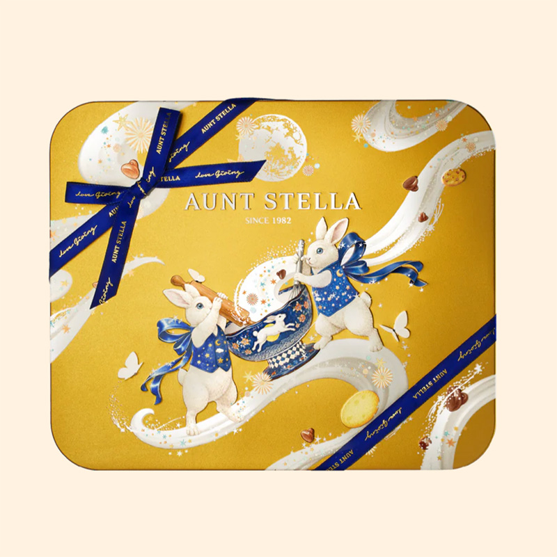 ❰中秋限定❱ Aunt Stella 詩特莉手工餅乾 流金星兔 綜合餅乾 禮盒 (附提袋), , large