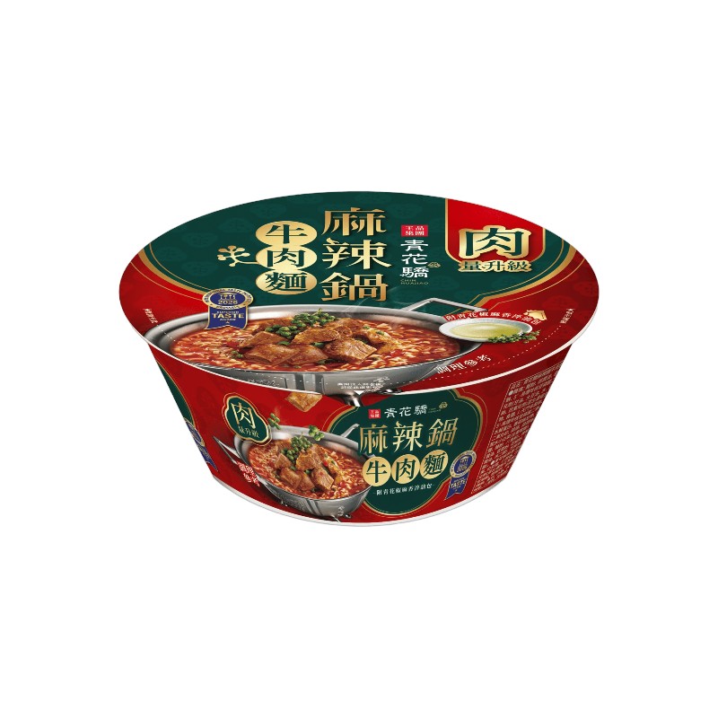 青花驕麻辣鍋牛肉麵(肉量升級版)碗188g, , large