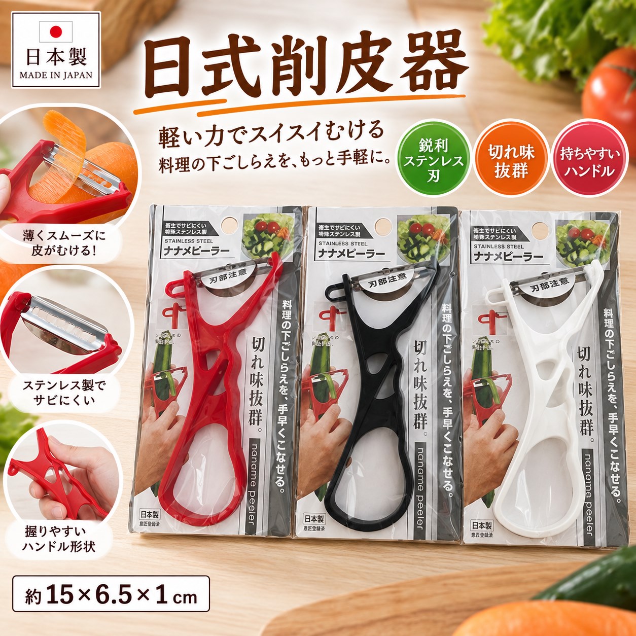 【HIYASU日安工坊】日式削皮器, , large