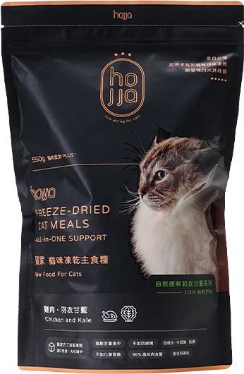 2包組  貓咪凍乾糧 新鮮雞肉 羽衣甘藍 益生菌 550g 貓主食糧 凍乾飼料 低敏配方 98%高純肉含量, , large