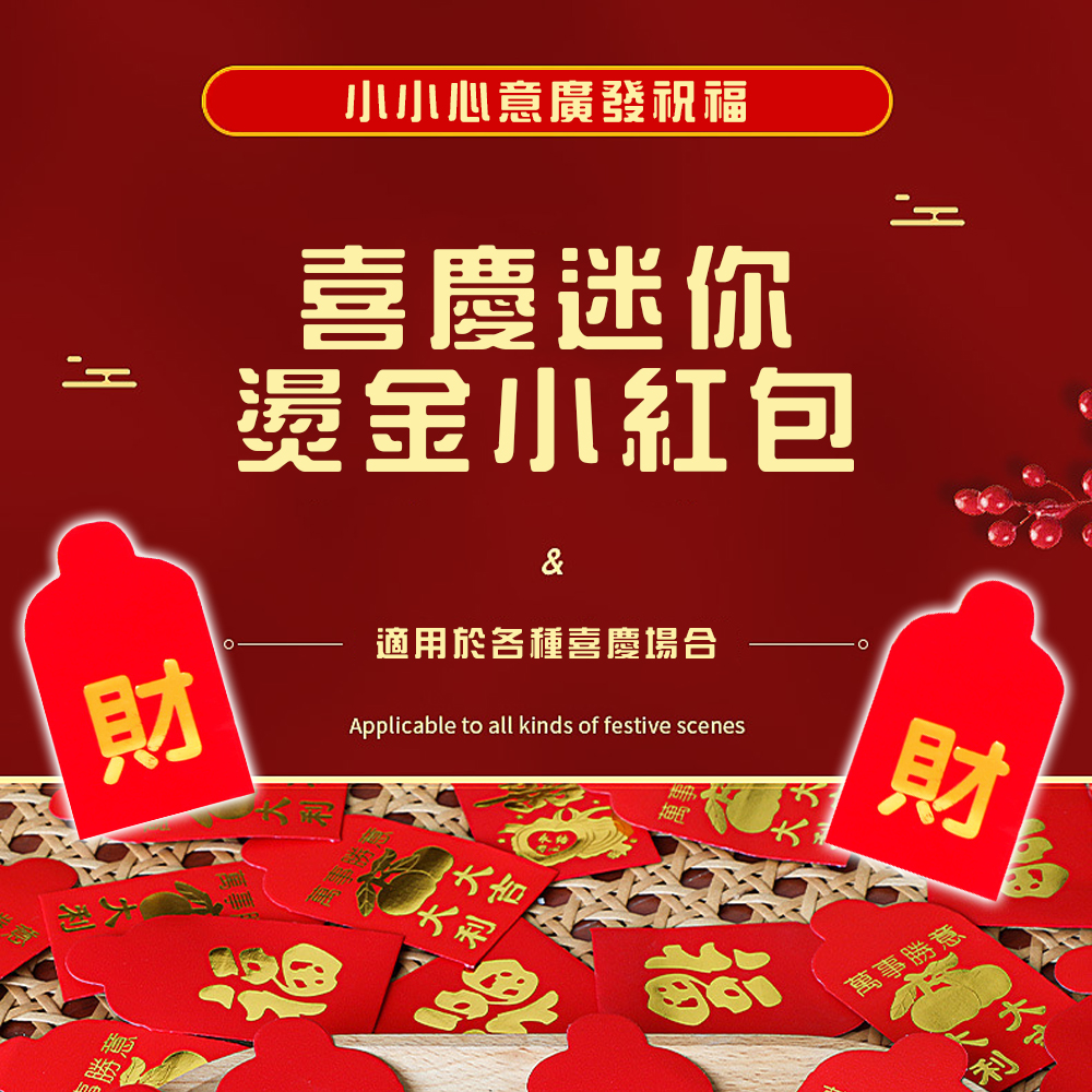 25入【硬幣迷你小紅包袋】小心意 都發財 大家庭 活動 分享 過年 農曆新年 節慶 祝賀 兒孫 小朋友 造勢 派對 過節, , large