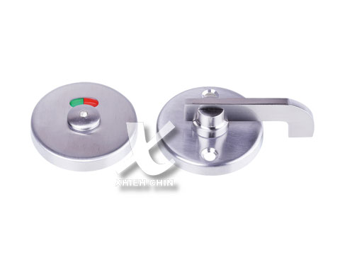 【協進五金】圓型廁所門扣#304砂光(適用門厚12-18MM), , large