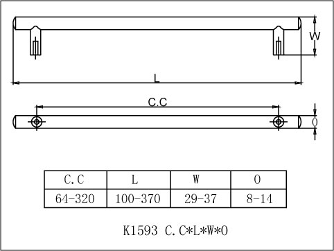 Solid Stainless Steel Handle, , large