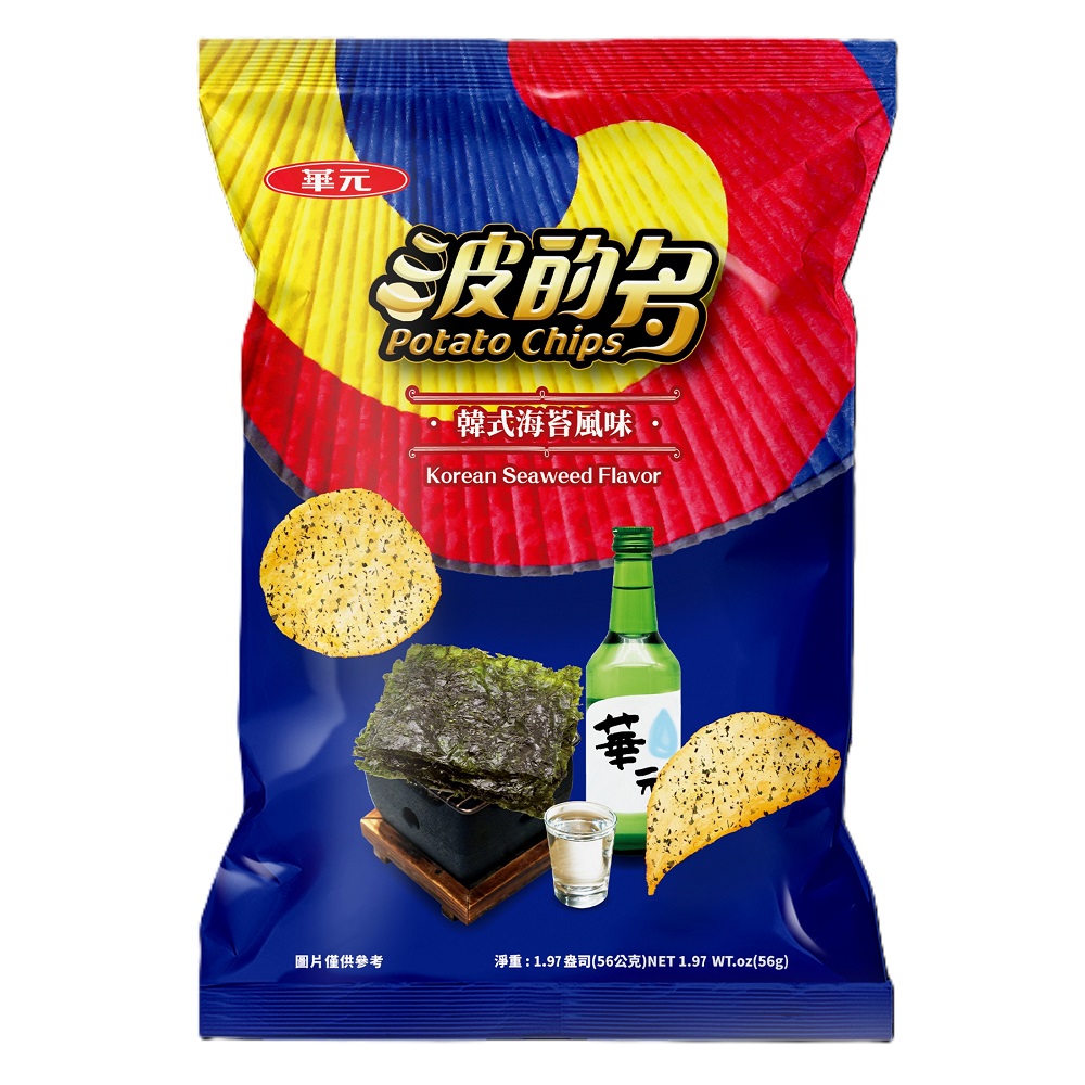 Hy Potato Chips-Korean Seaweed Flavor, , large