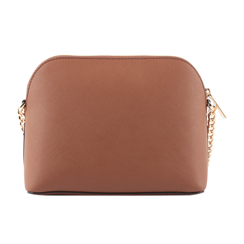 Michael Kors 金字防刮皮革口袋貝殼包/焦糖色, , large