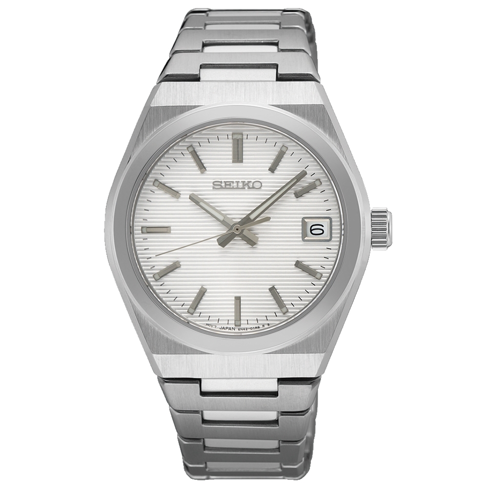 SEIKO 精工 CS 橫紋錶盤女錶-34mm SUR573P1/6N42-00N0S, , large