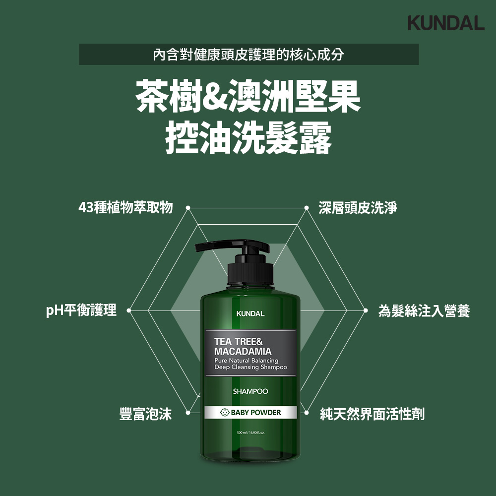 KUNDAL Tea Tree Shampoo, , large