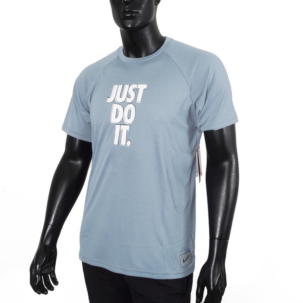 Nike JDI Sketch 男 短袖 上衣 T恤 防曬衣 抗UV 運動 訓練 舒適 藍 [NESSD685-474], , large