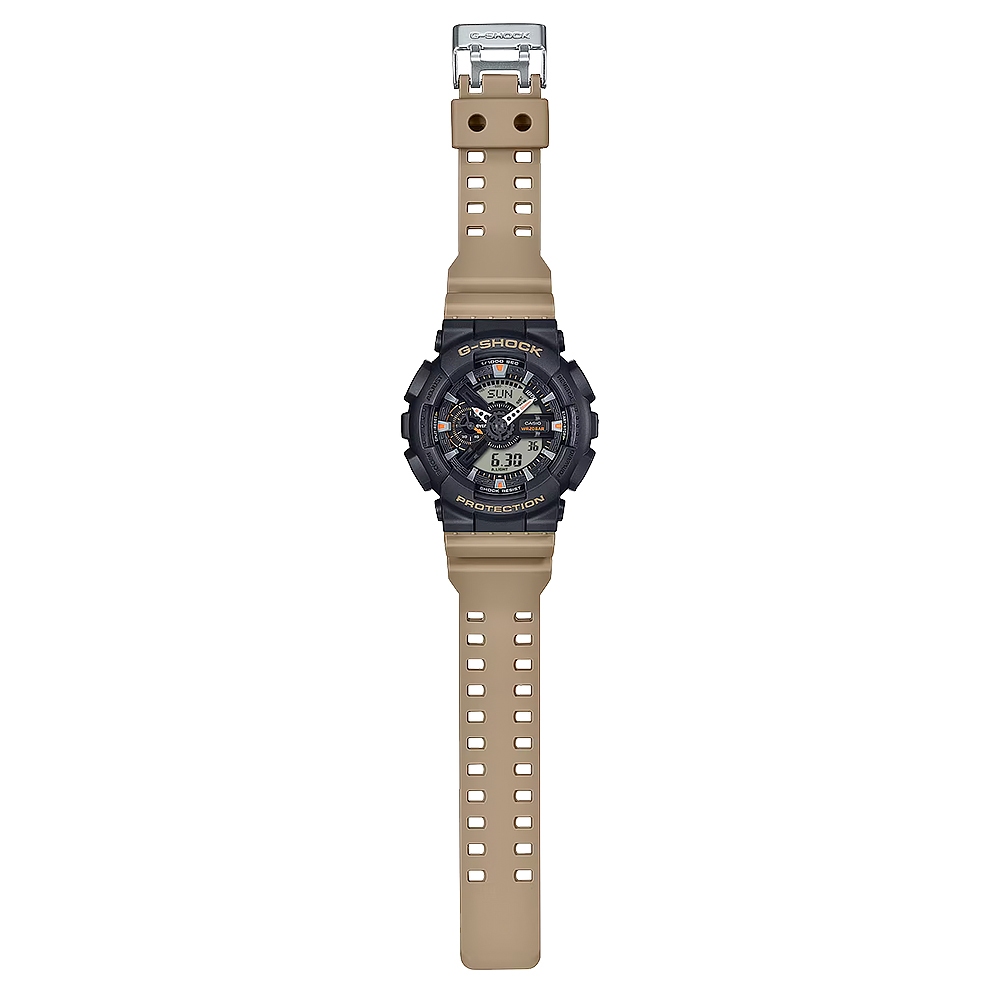 CASIO 卡西歐 G-SHOCK 經典配色雙顯運動手錶 GA-110TU-1A5, , large