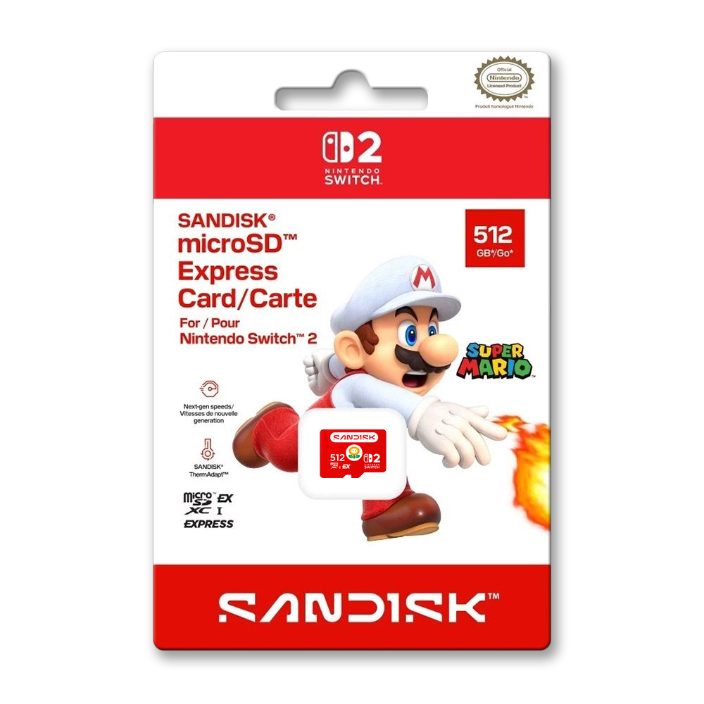 【SanDisk】Express 512GB microSDXC UHS-I NS2 Switch2 專用記憶卡, , large