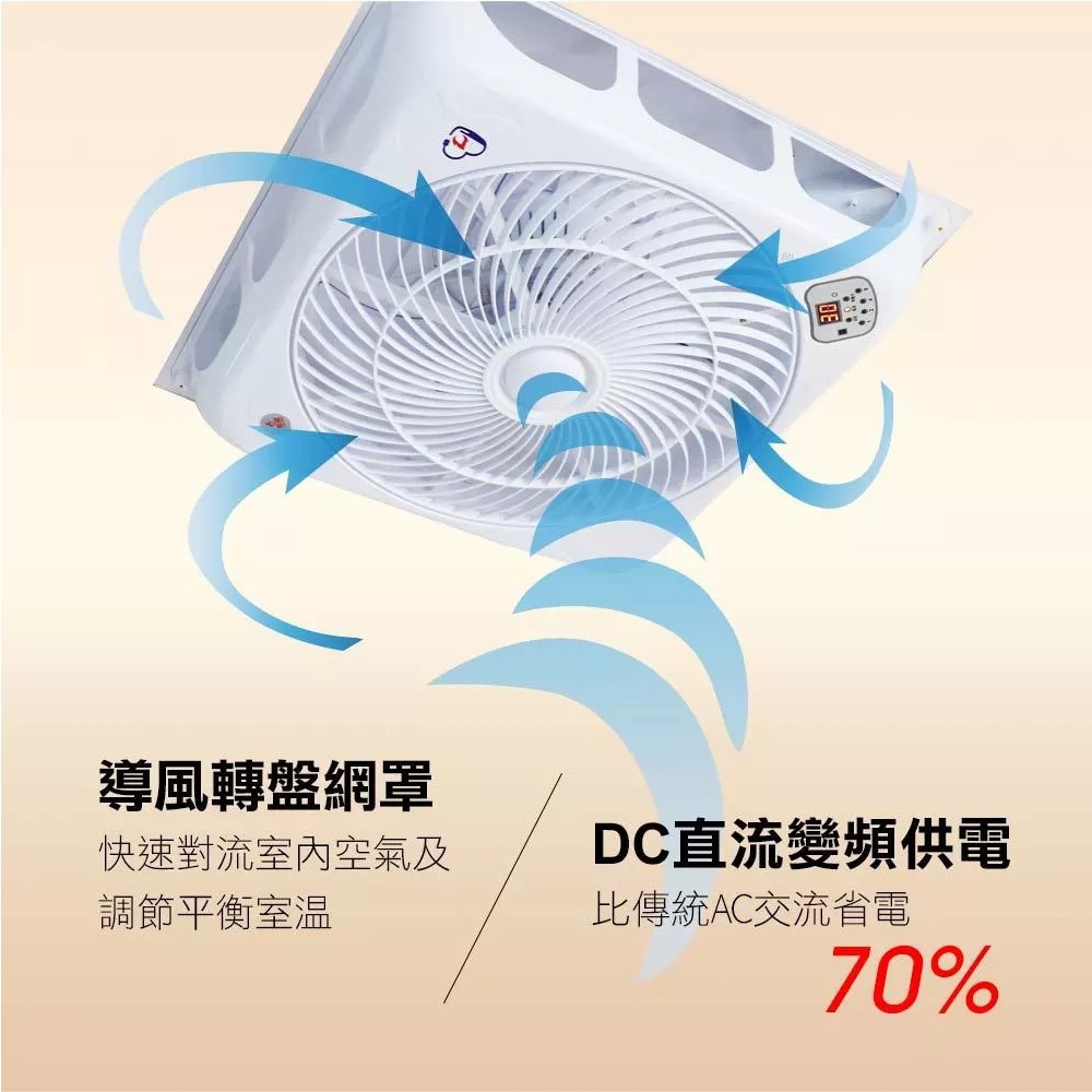 SUPAFINE 勳風 18吋 智能語音變頻風扇 DC吸頂扇 HFB-K7899, , large