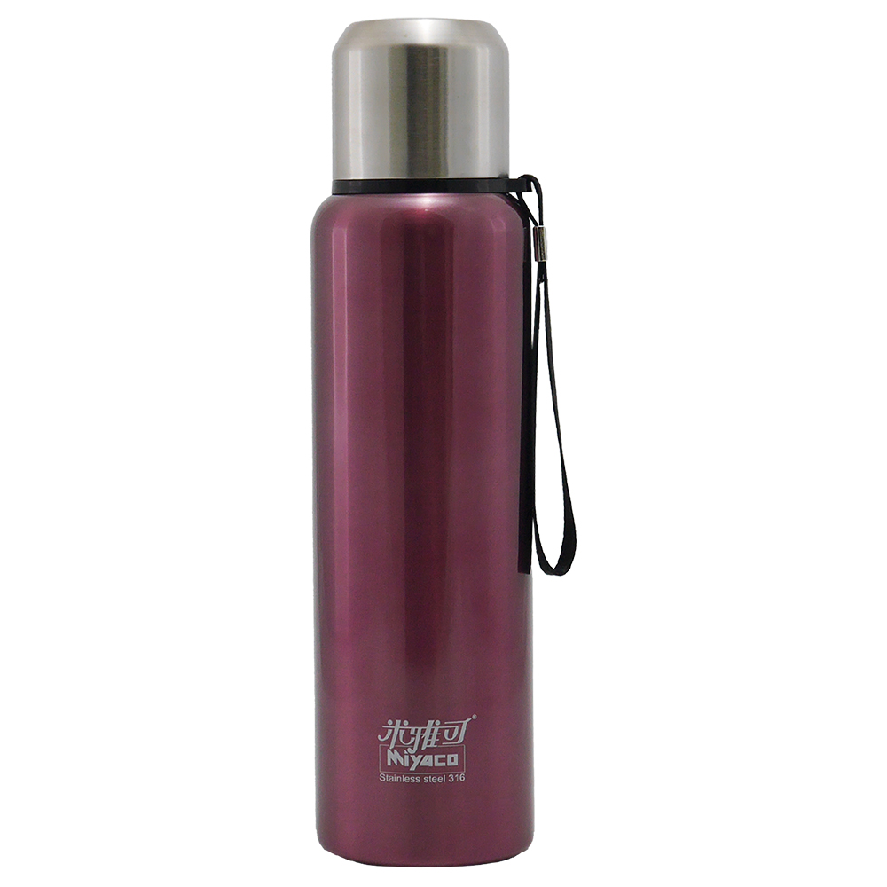 米雅可Koruto 316不鏽鋼真空全鋼保溫瓶-800ml-淡紫羅蘭色-1入, , large