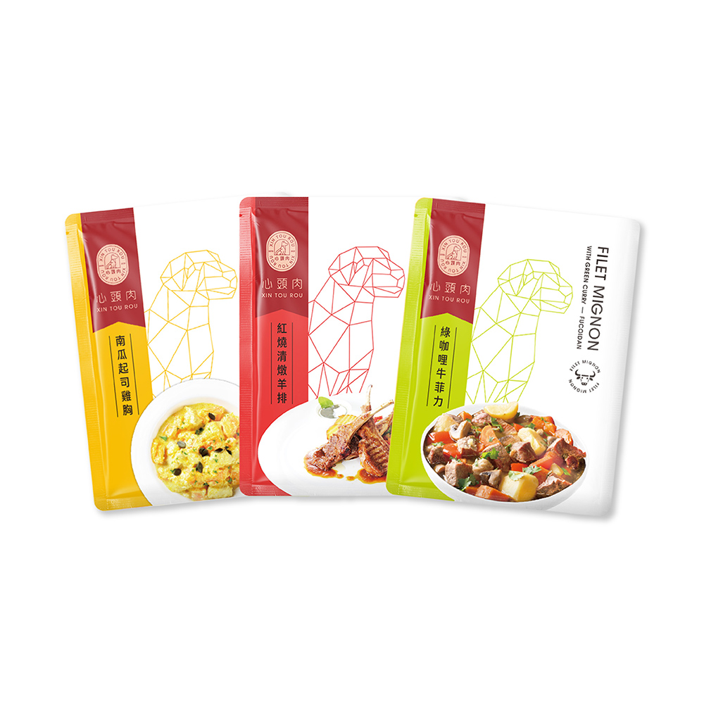 【心頭肉】狗狗鮮食包 150g 15包入｜寵物鮮食｜即開即食｜狗罐頭｜狗餐包, , large