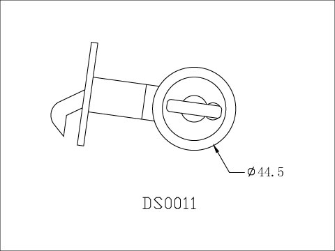 CONCEALLED DOOR LOCK, , large